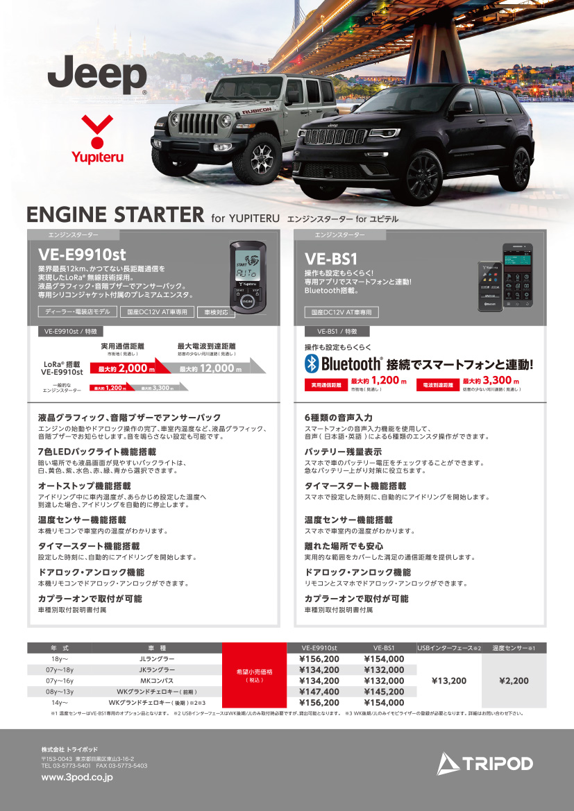 JK ジープラングラー エンジンスターター DIRECTED CANBUS対応☆ JEEP ジープ ラングラー JK型 純正 キーレス / スマートキー連動