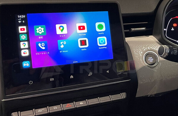 RENAULTルノー Android Box VISIT CarPlay YouTube Netflix AmazonPrime ミラーリング 動画再生